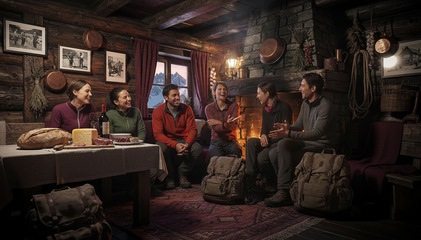 Group firelight